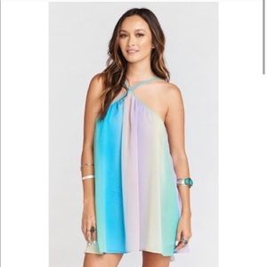 Show Me Your Mumu Rainbow Halter Dress